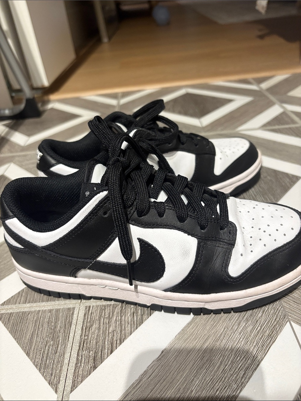 Nike Black and White Low-Top Sneakers
